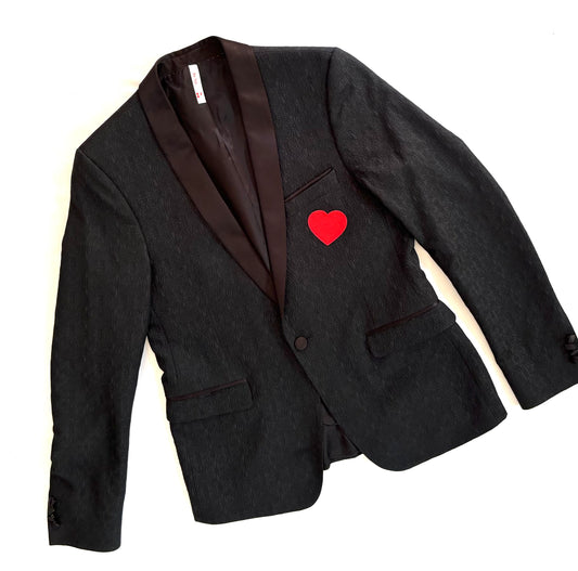 Veste Blazer NOIR COEUR ROUGE