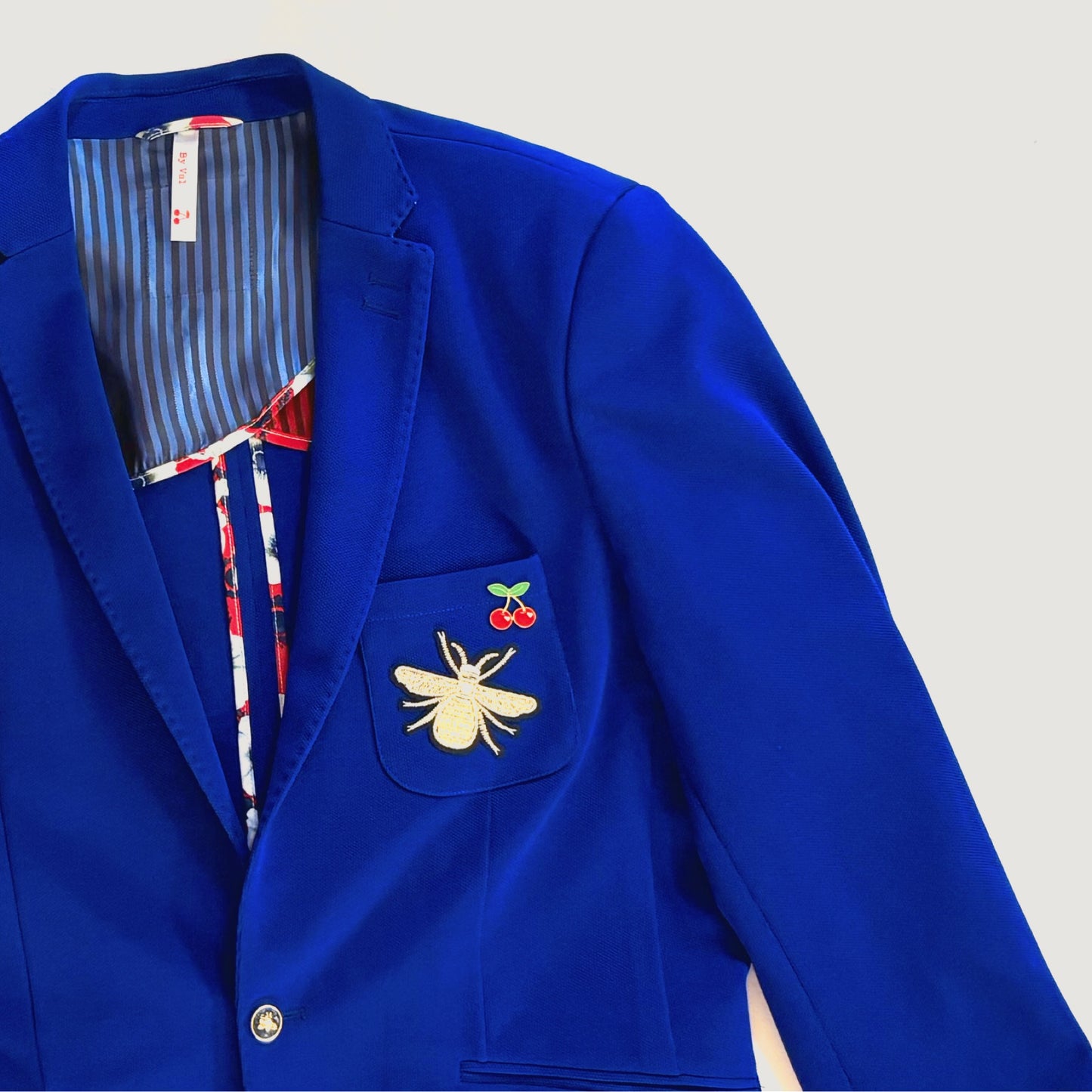 Veste Blazer BLEU FLEURS