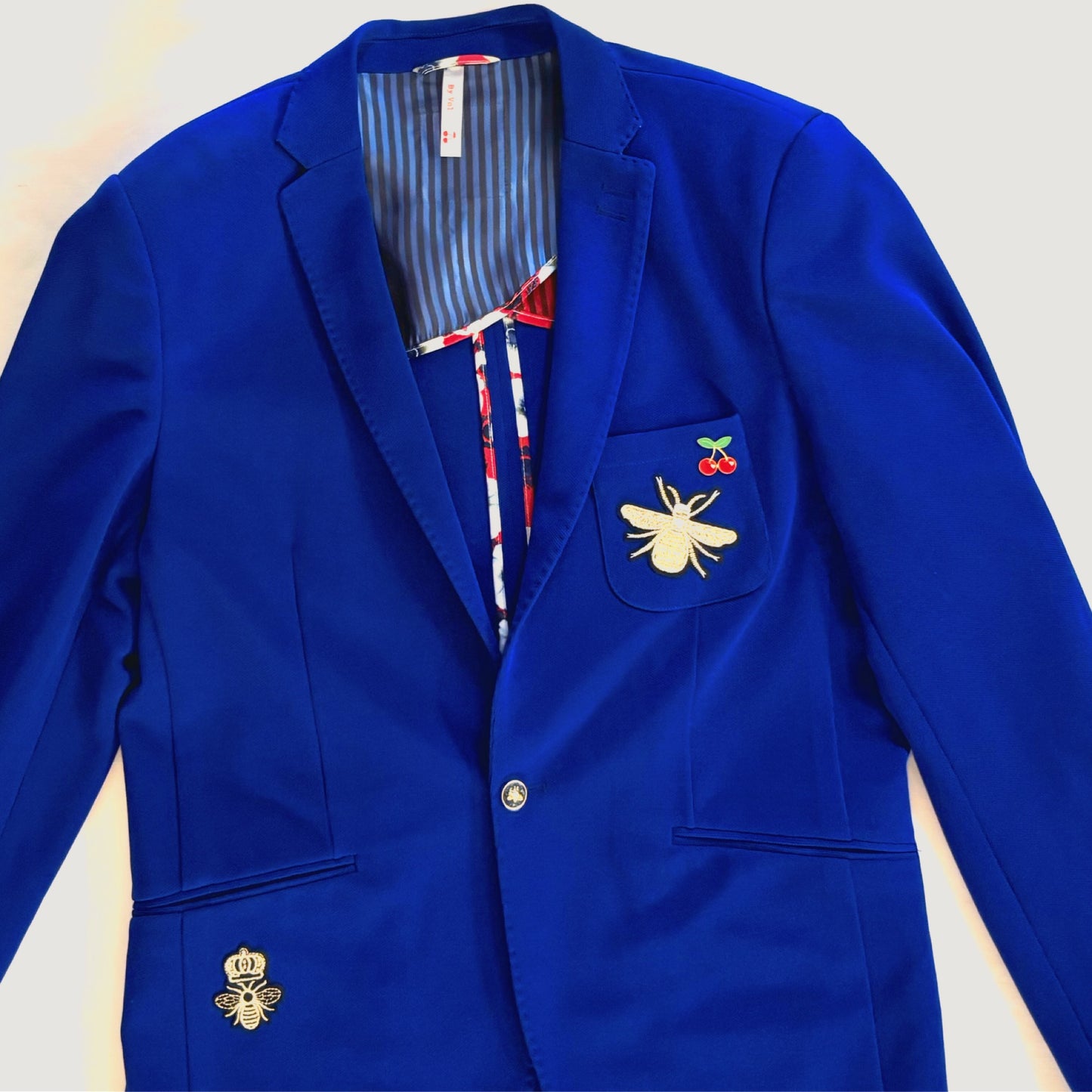 Veste Blazer BLEU FLEURS