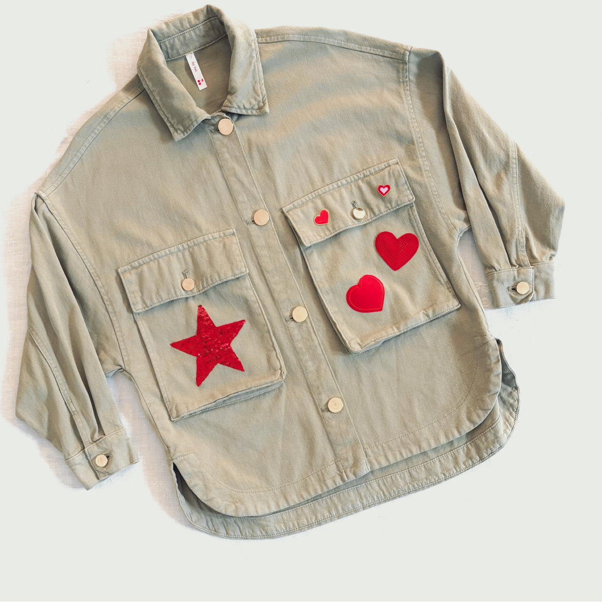 Veste Kaki Coeur XL