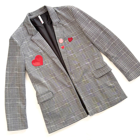 Veste Blazer Prince de Galle COEUR XL