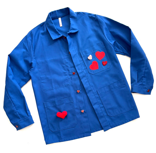 Veste bleu COEUR XL