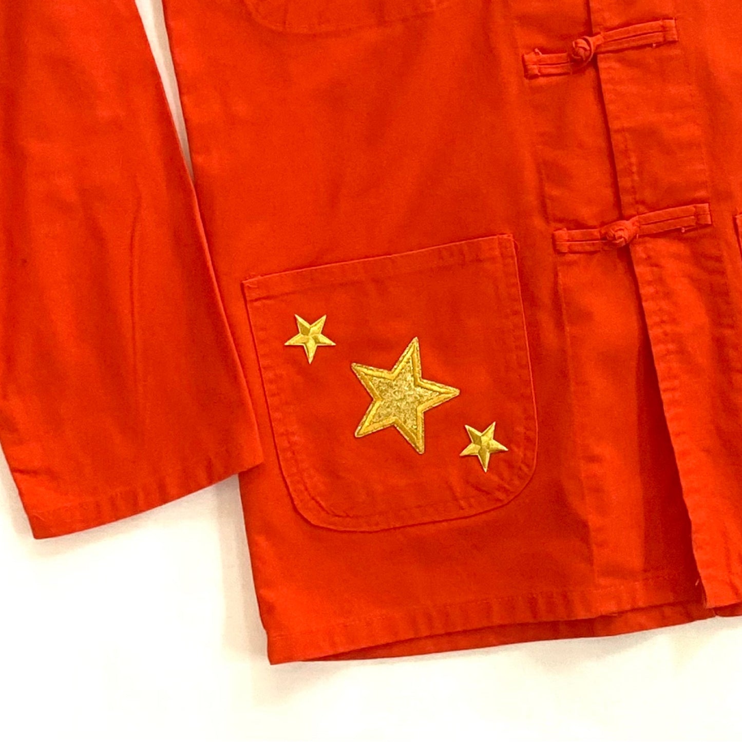 Veste orange LOVE vert
