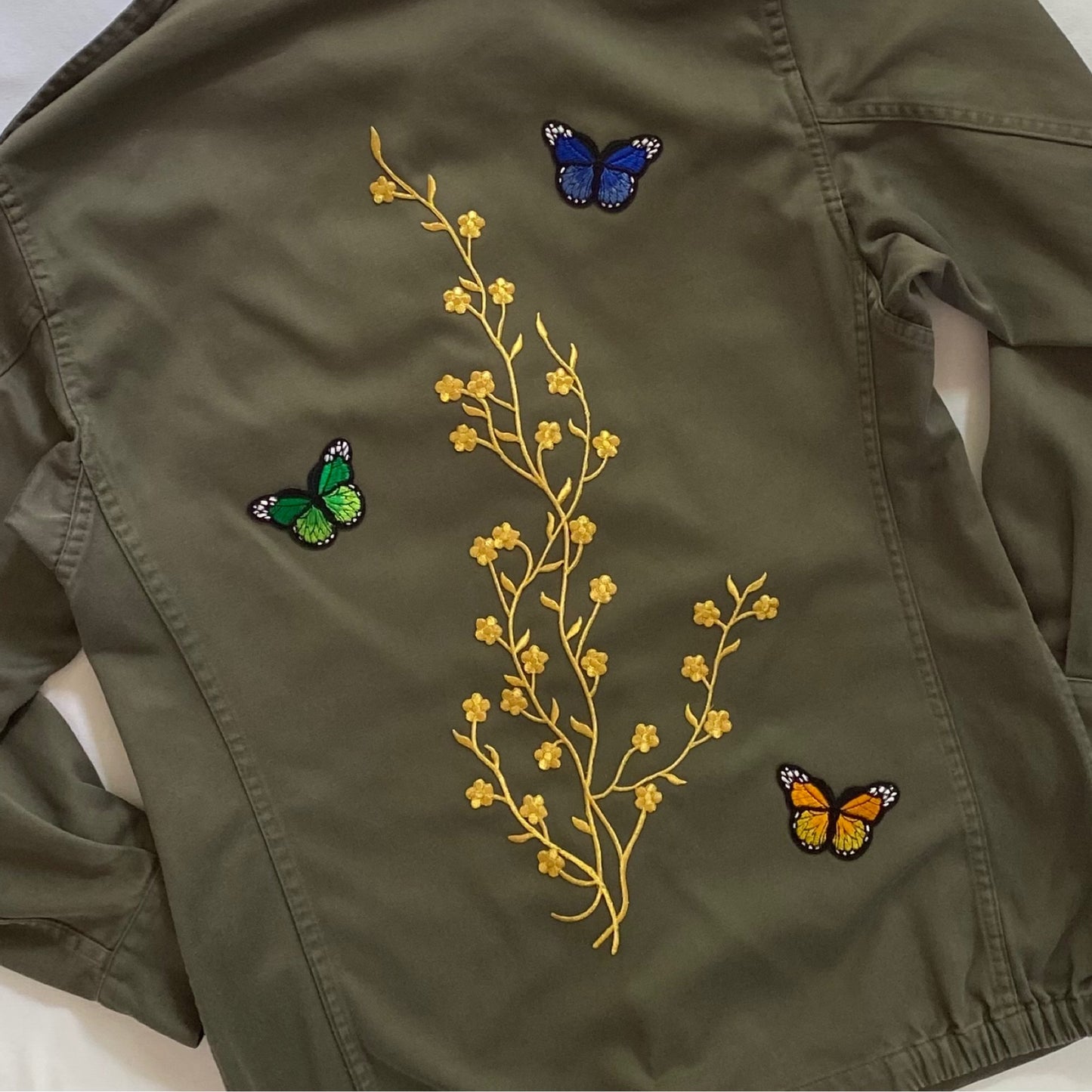 Veste kaki PAPILLONS