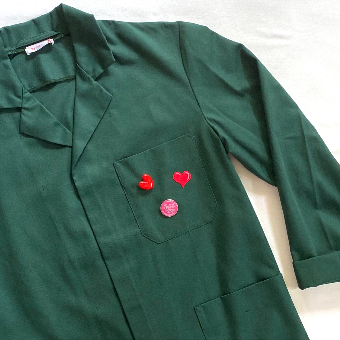 Veste verte LOVE fuchsia