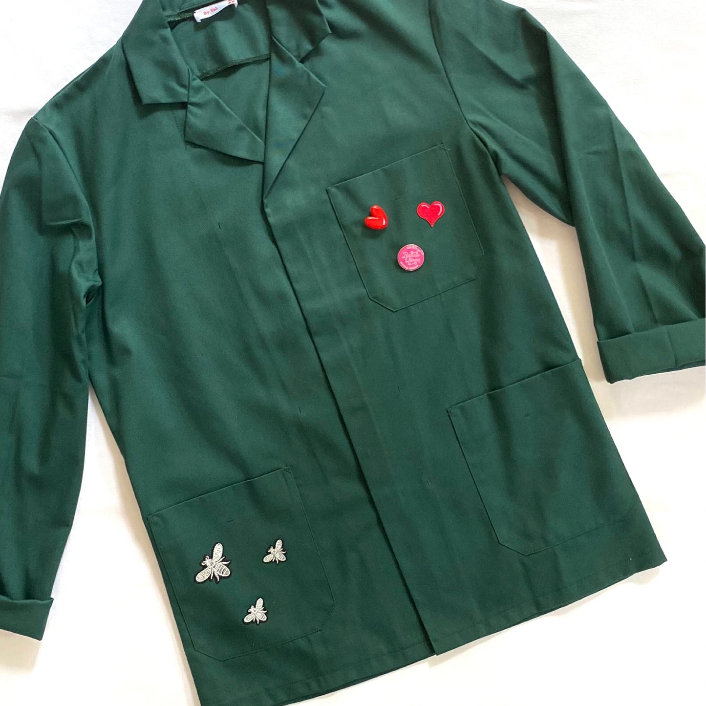 Veste verte LOVE fuchsia
