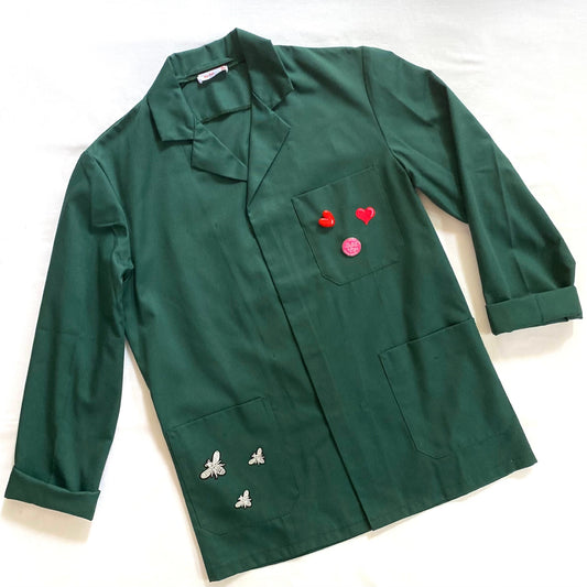 Veste verte LOVE fuchsia