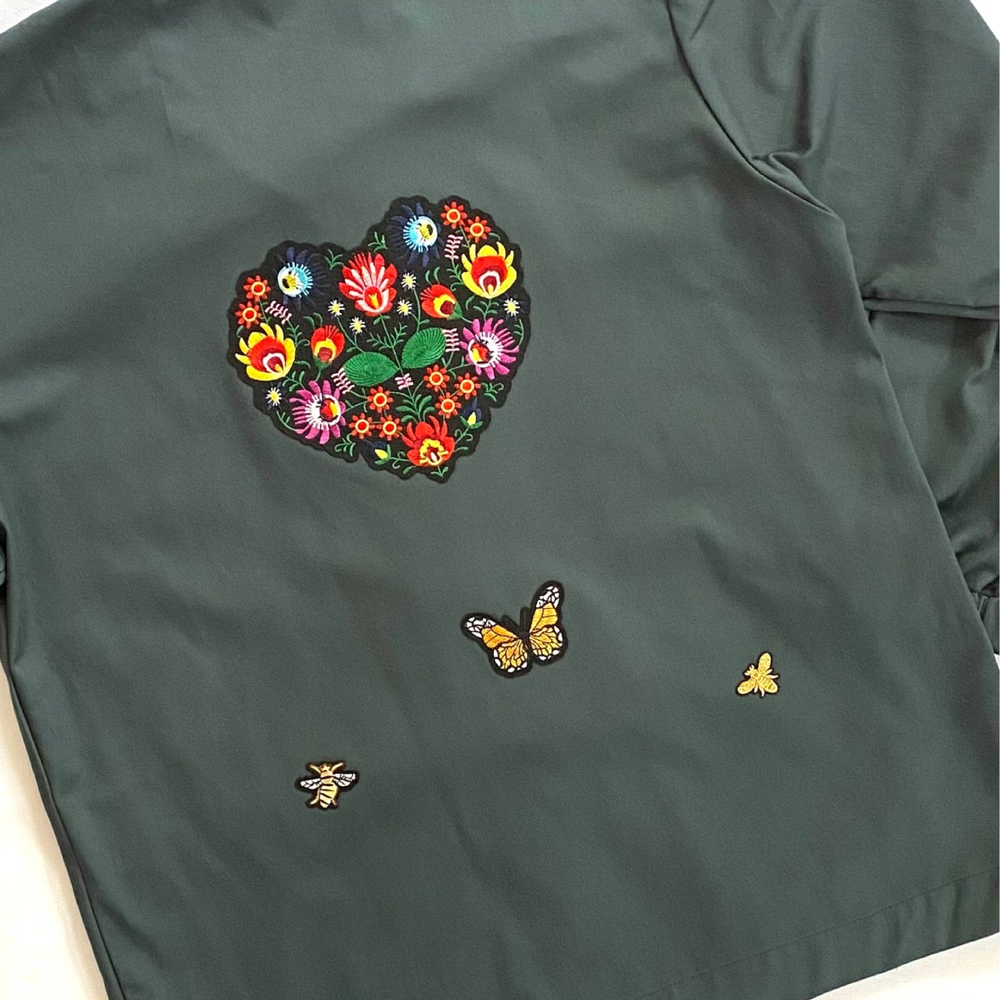 Veste vert foncé Coeur