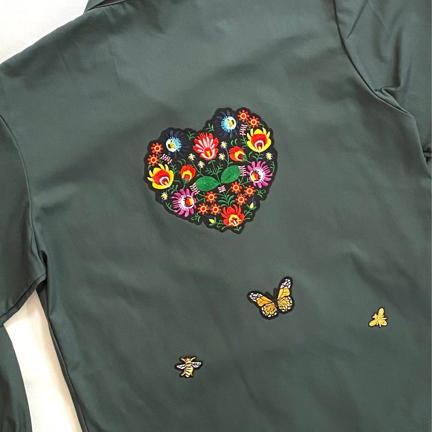 Veste vert foncé Coeur