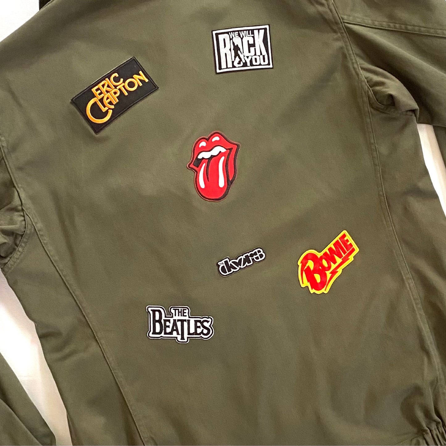 Veste kaki ROCK étoile noire