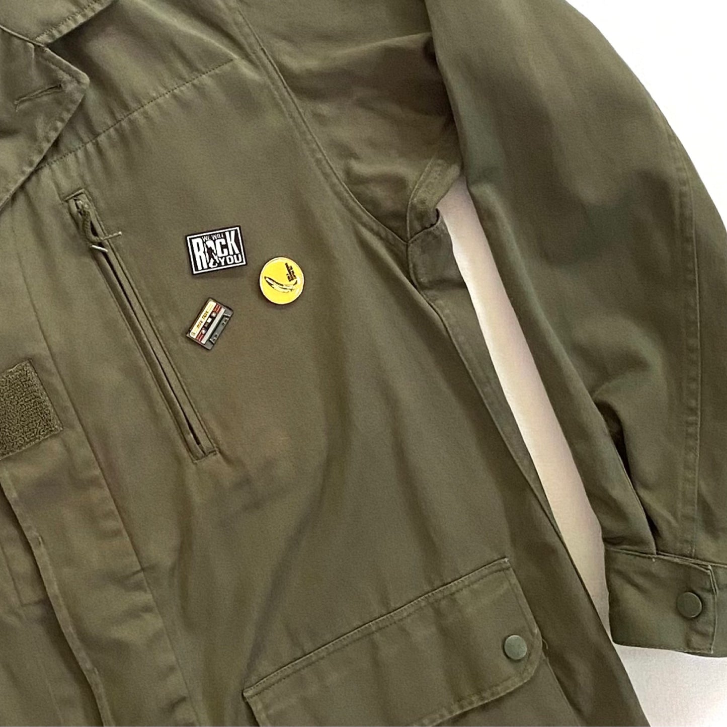 Veste kaki ROCK étoile noire