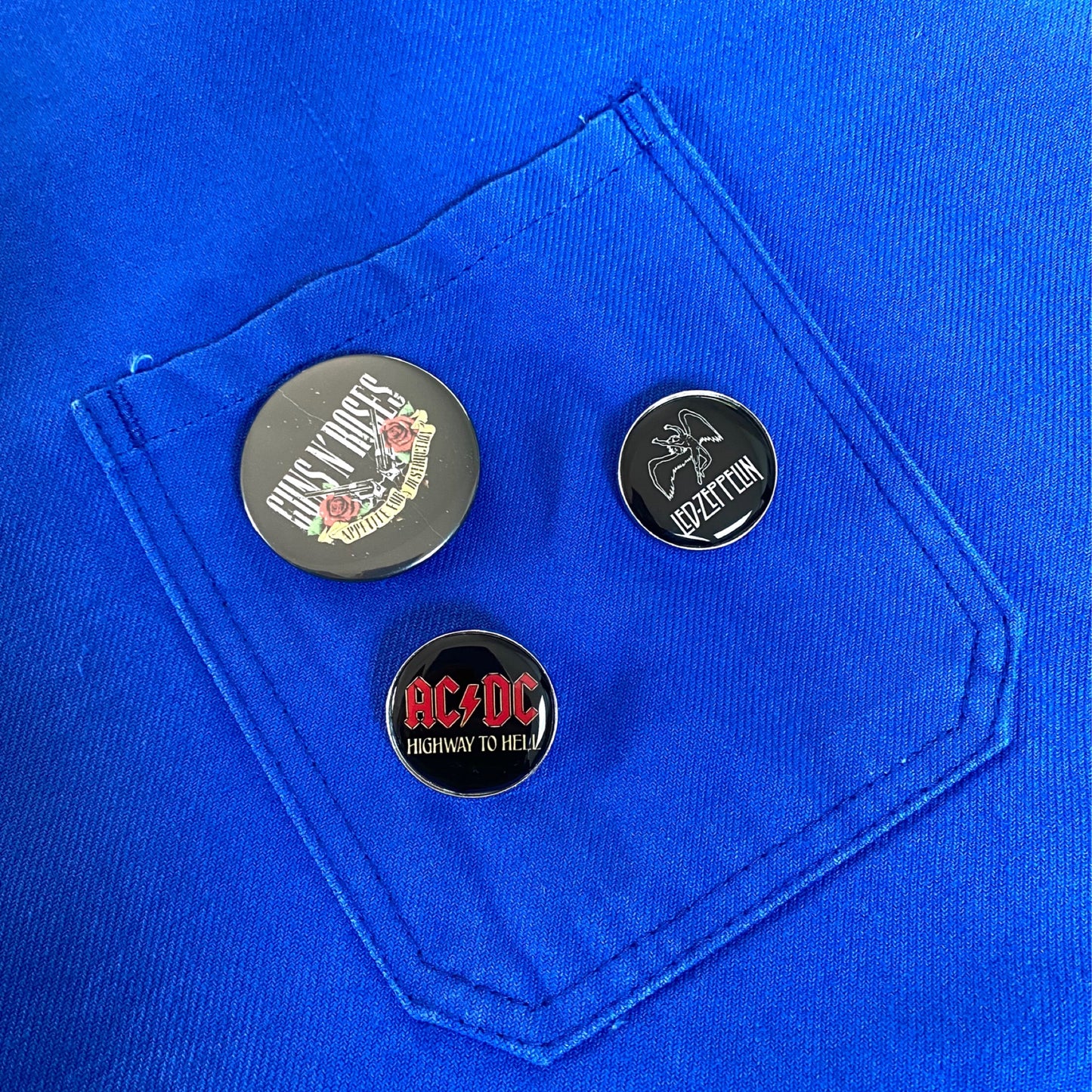Veste bleu ROCK DON'T FOLLOW ME I'M LOST TOO