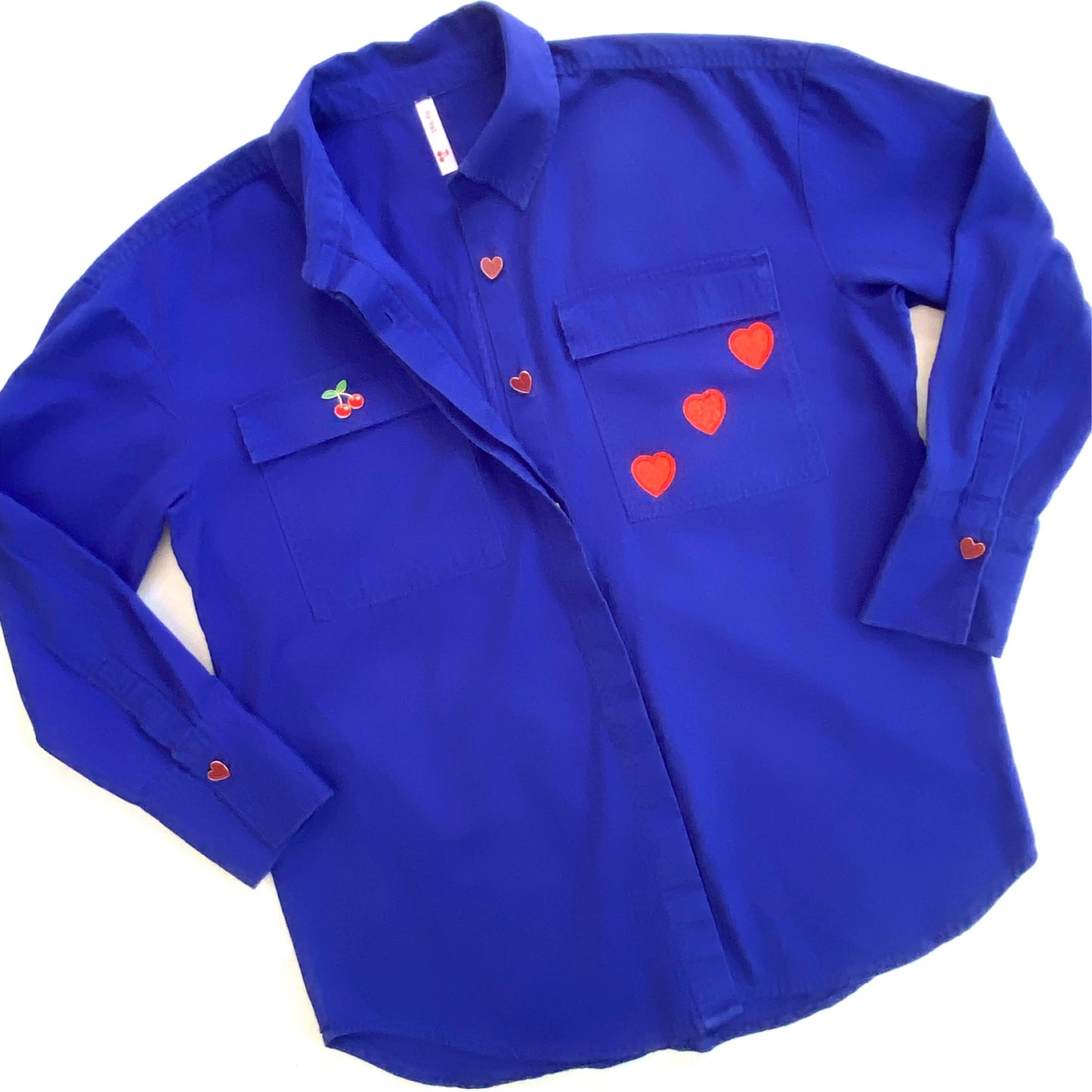 Veste/chemise LOVE fuchsia