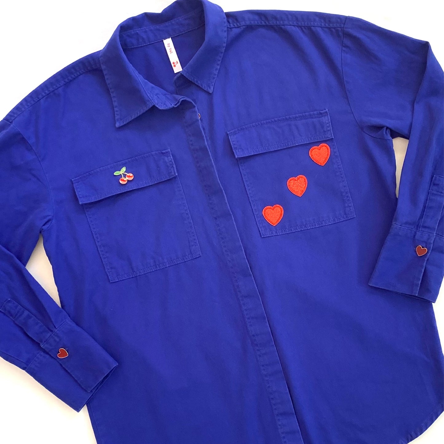 Veste/chemise LOVE fuchsia