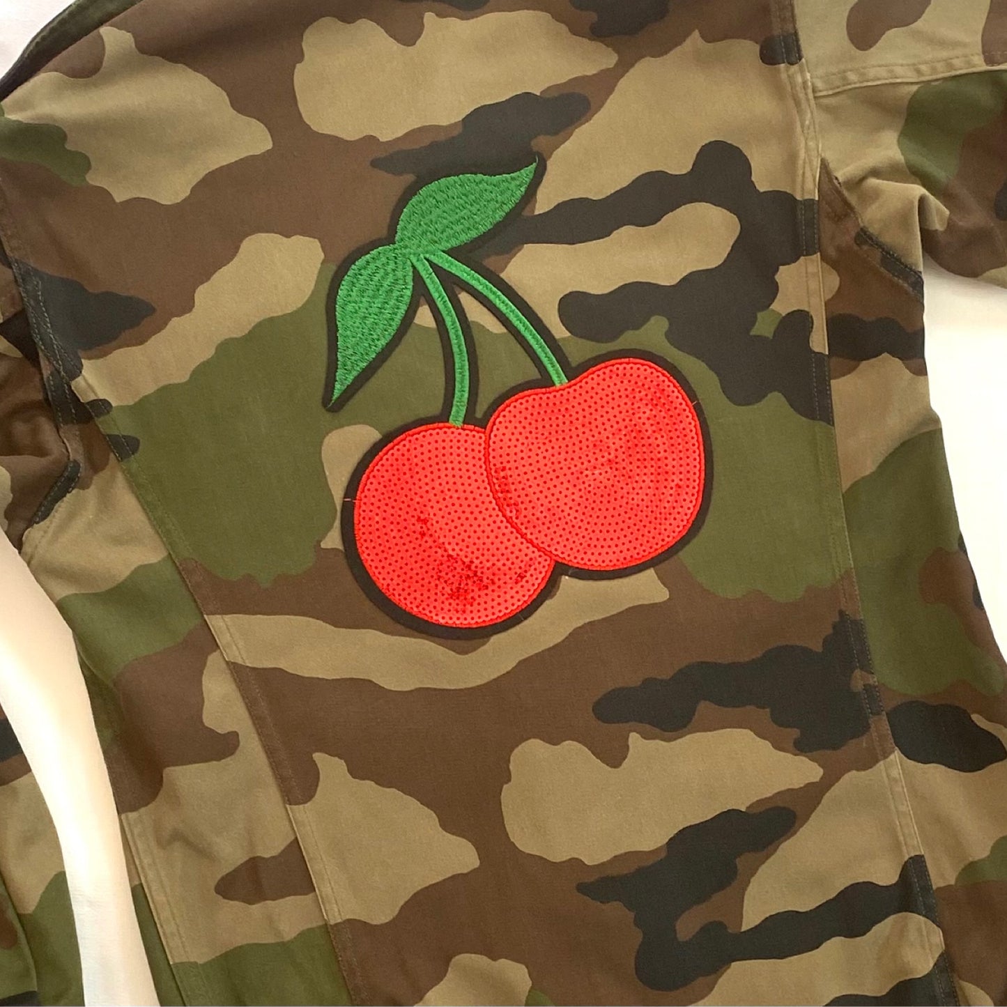 Veste Treillis CERISE