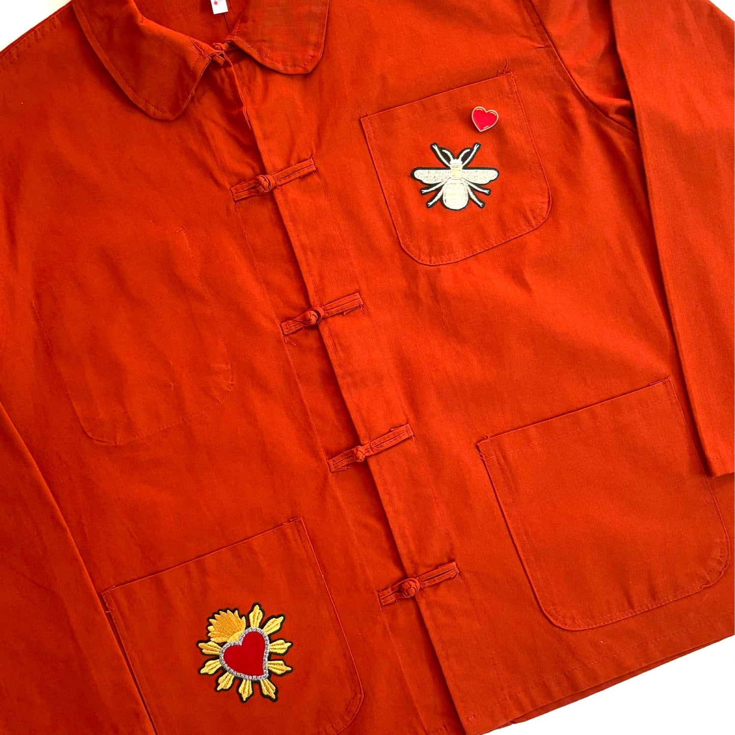 Veste brique COEUR SACRÉ
