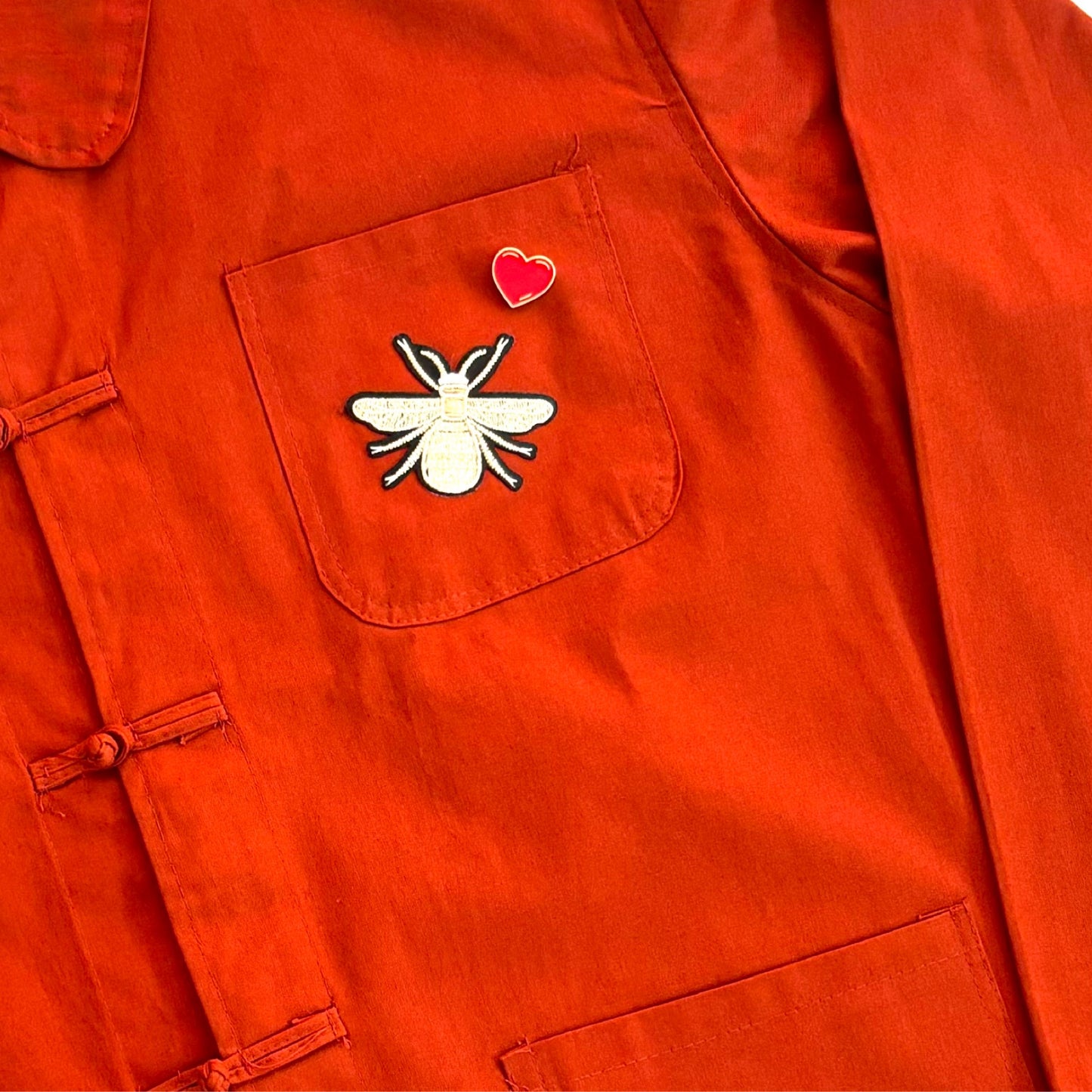 Veste brique COEUR SACRÉ