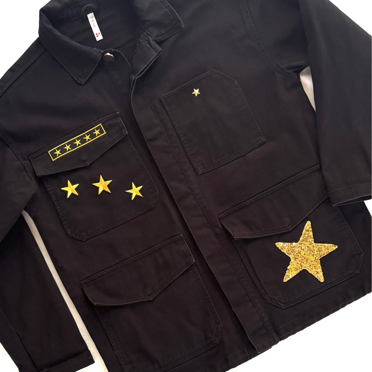 Veste noir Léopard