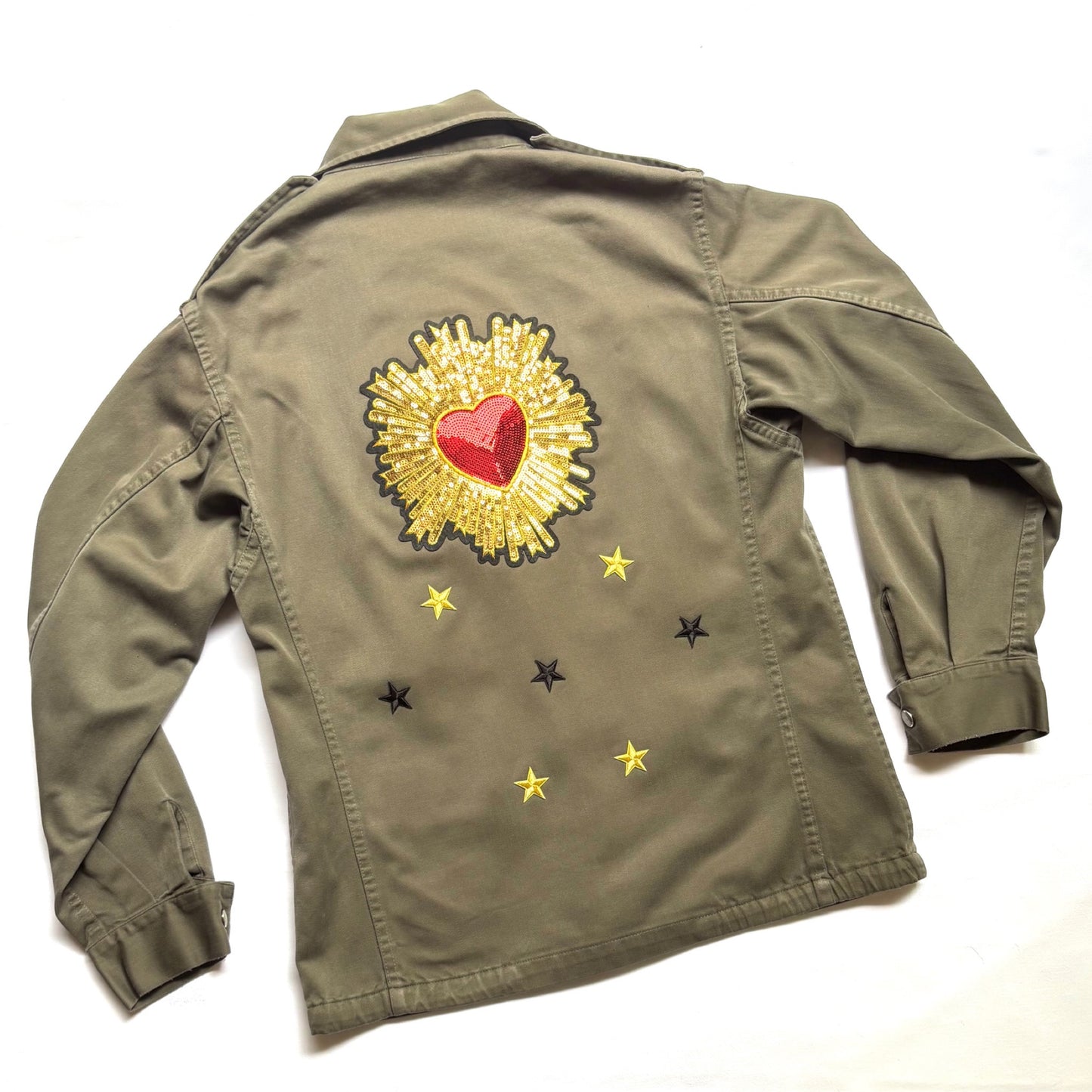 Veste kaki COEUR SACRÉ