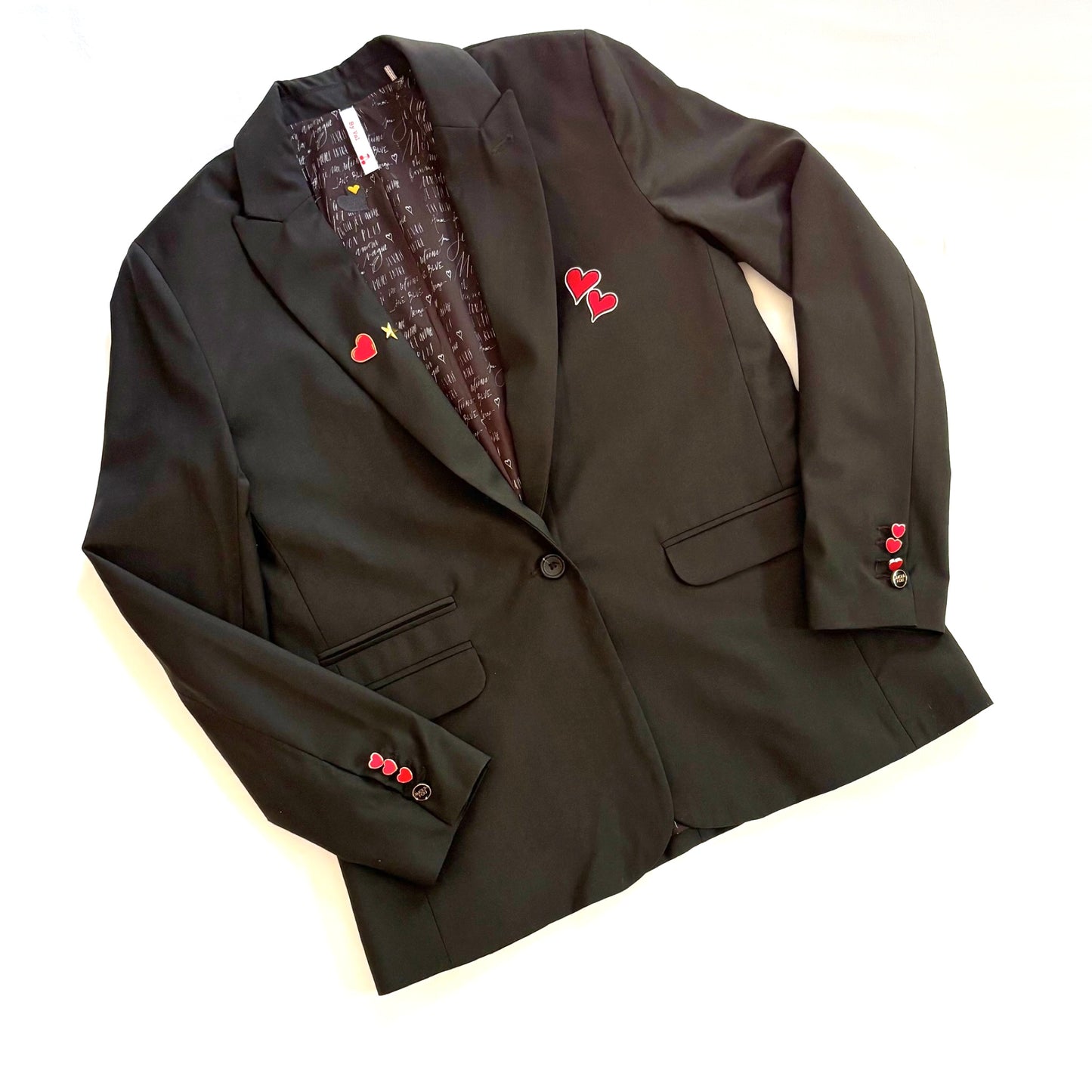 Veste tailleur noire ÉTOILES