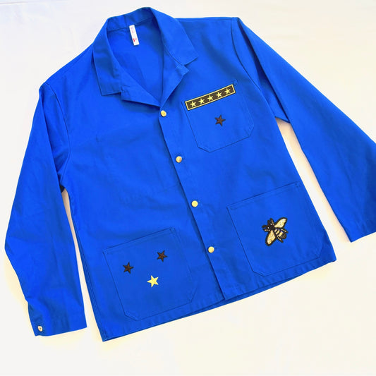 Veste bleu LEOPARD