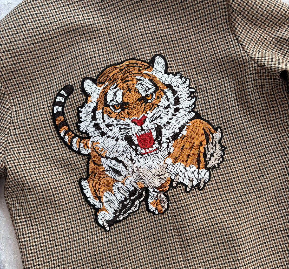 Veste Blazer carreaux Tigre
