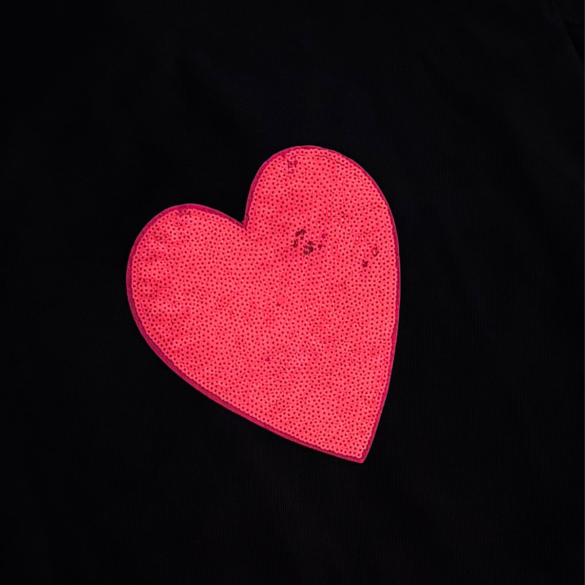 Veste noire Coeur XL