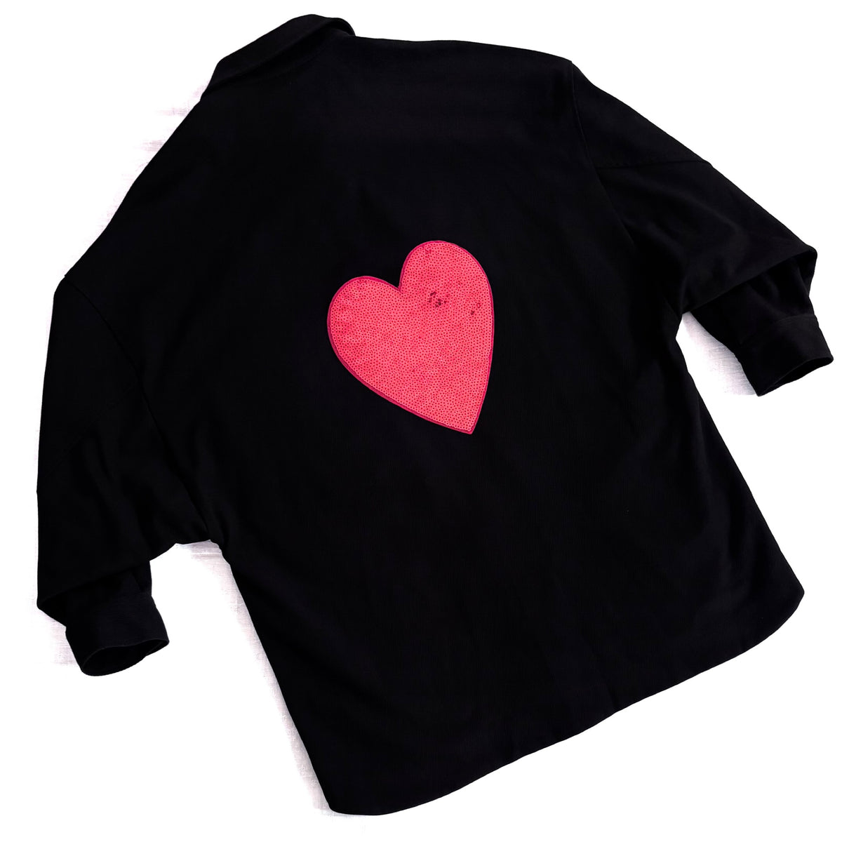 Veste noire Coeur XL
