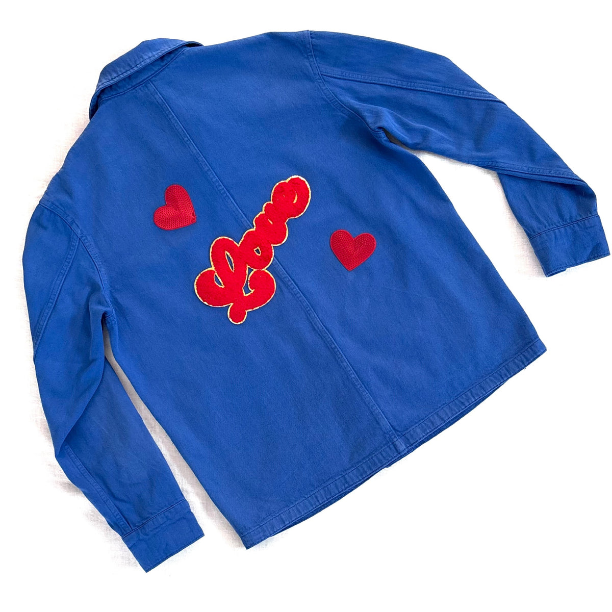 Veste Bleu Love rouge