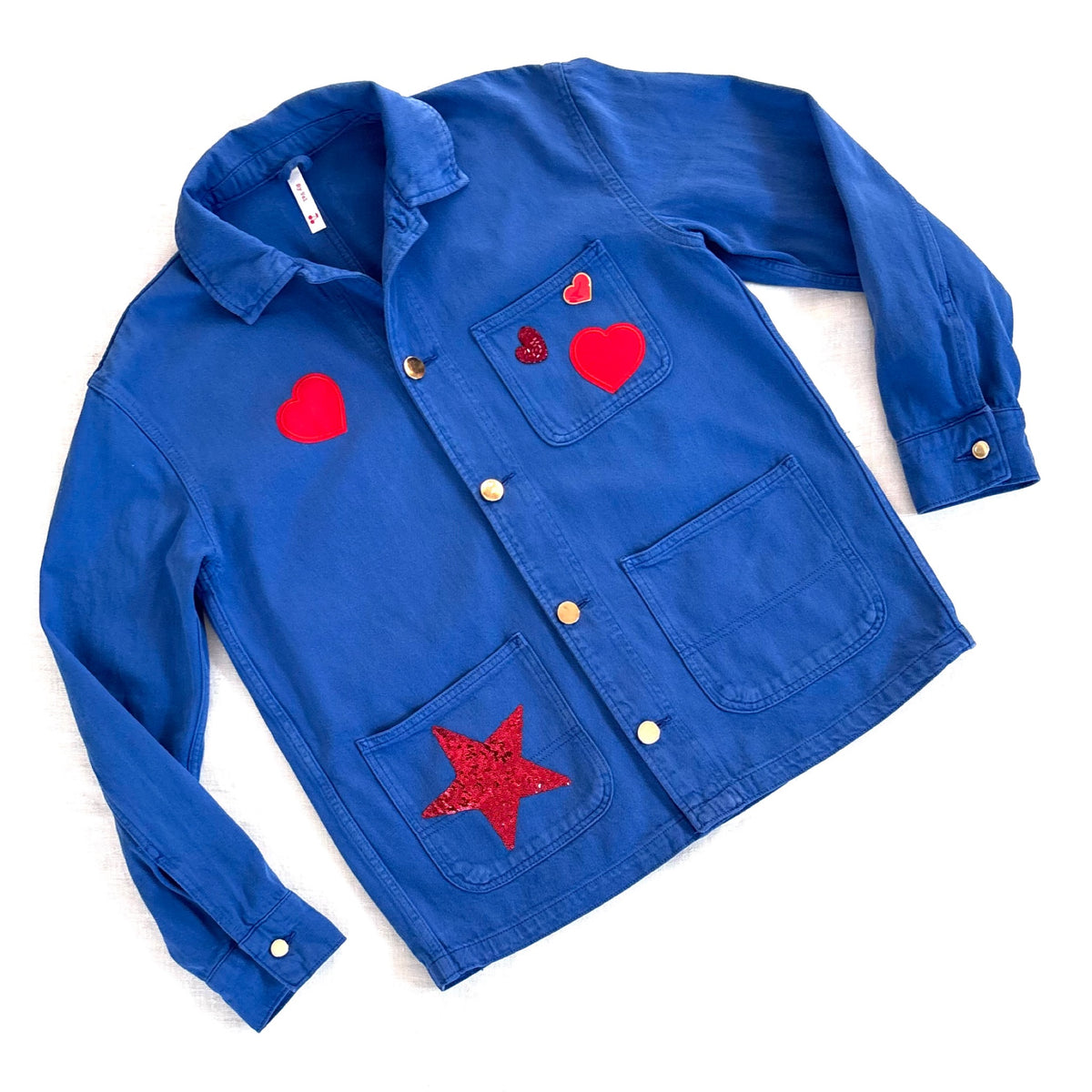 Veste Bleu Love rouge