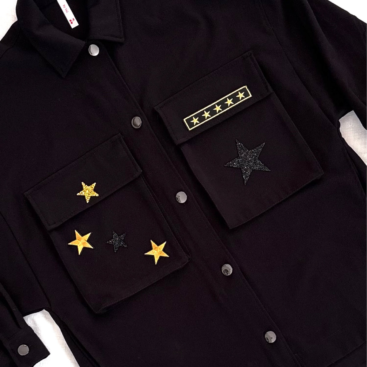Veste noire Léopard