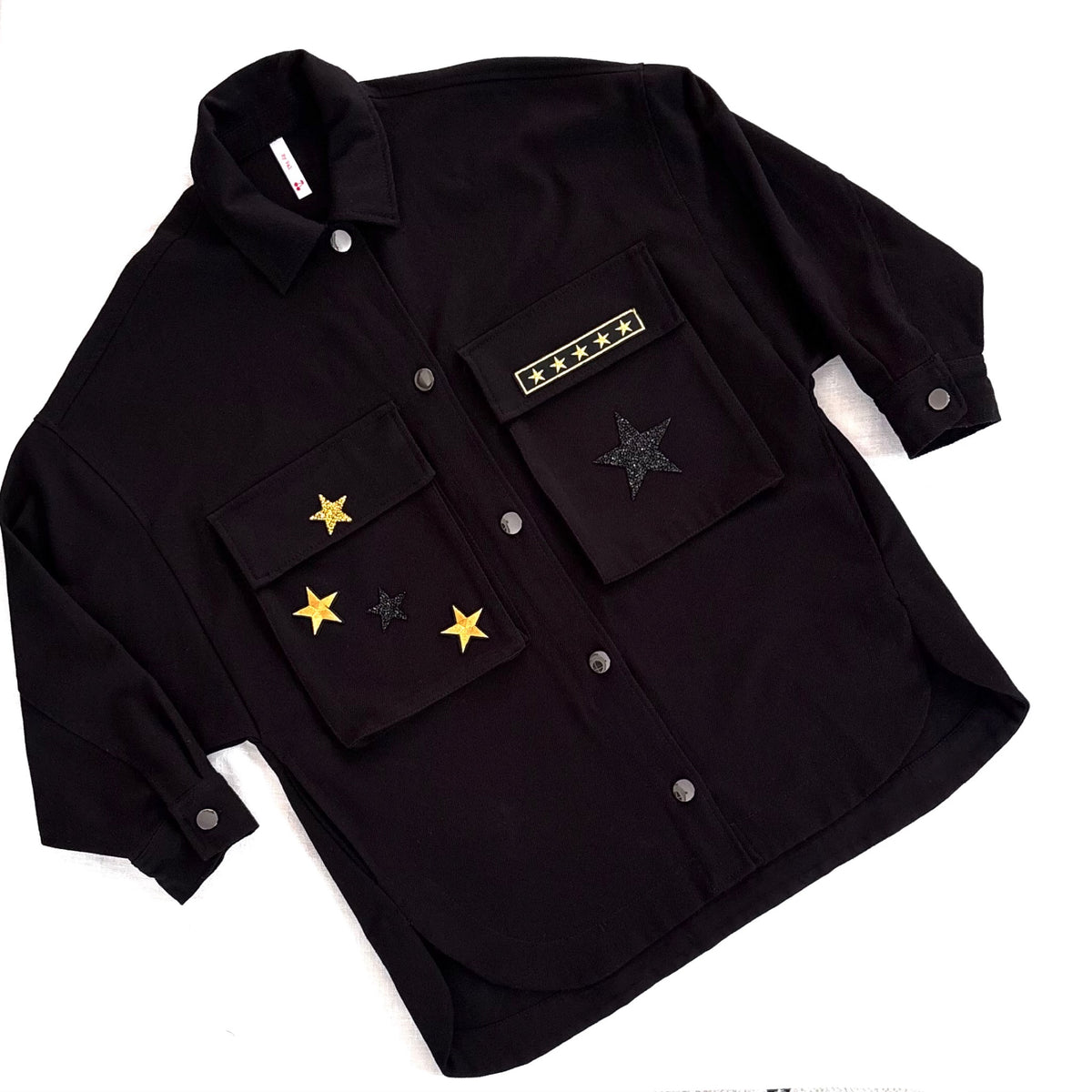 Veste noire Léopard