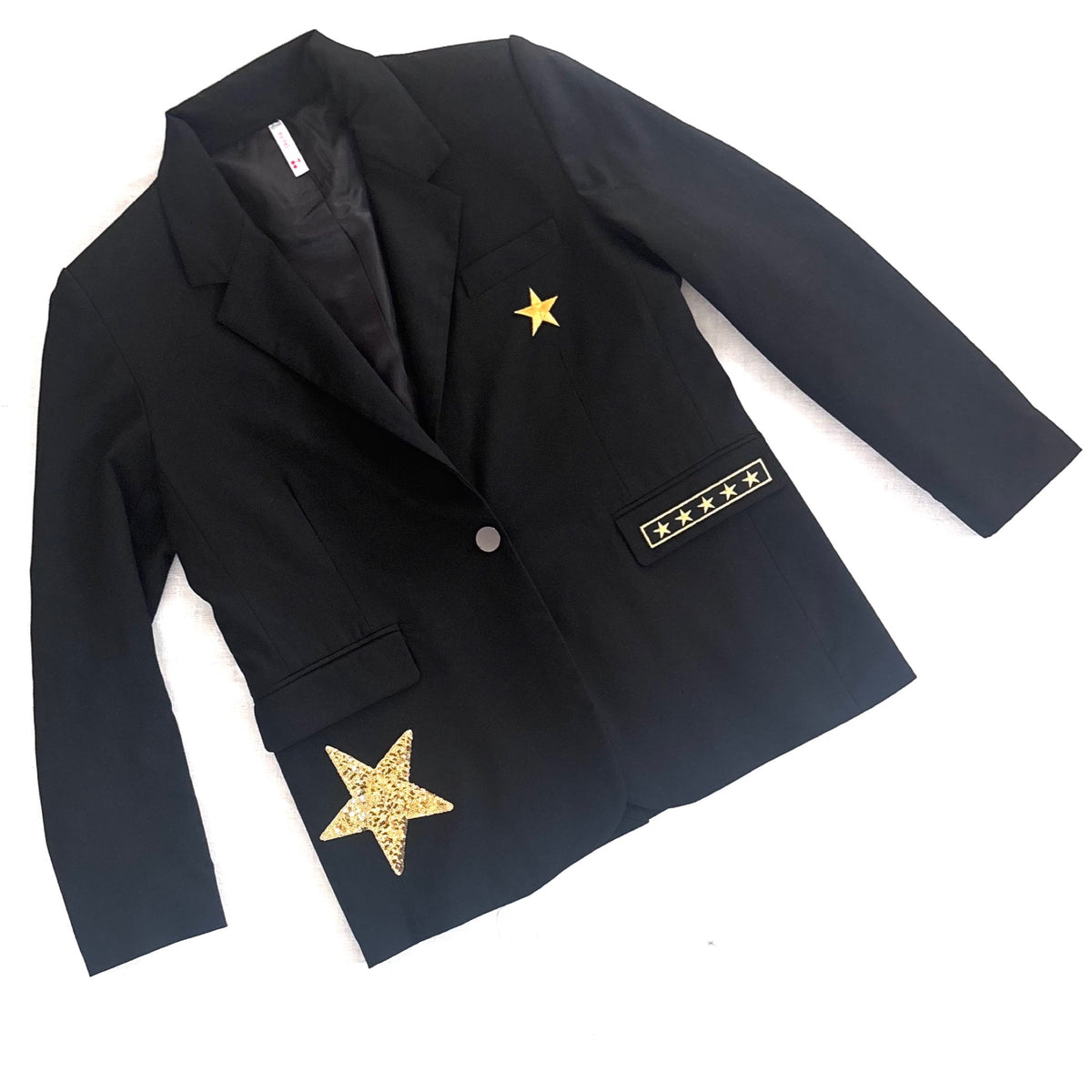 Blazer Noir Léopard