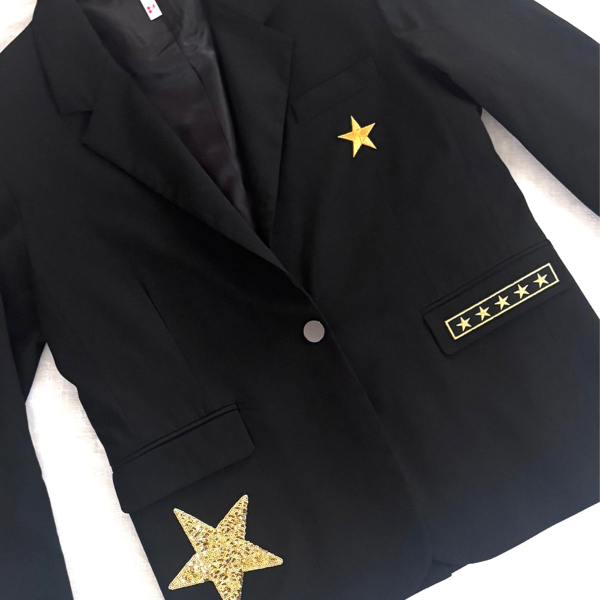 Blazer Noir Léopard