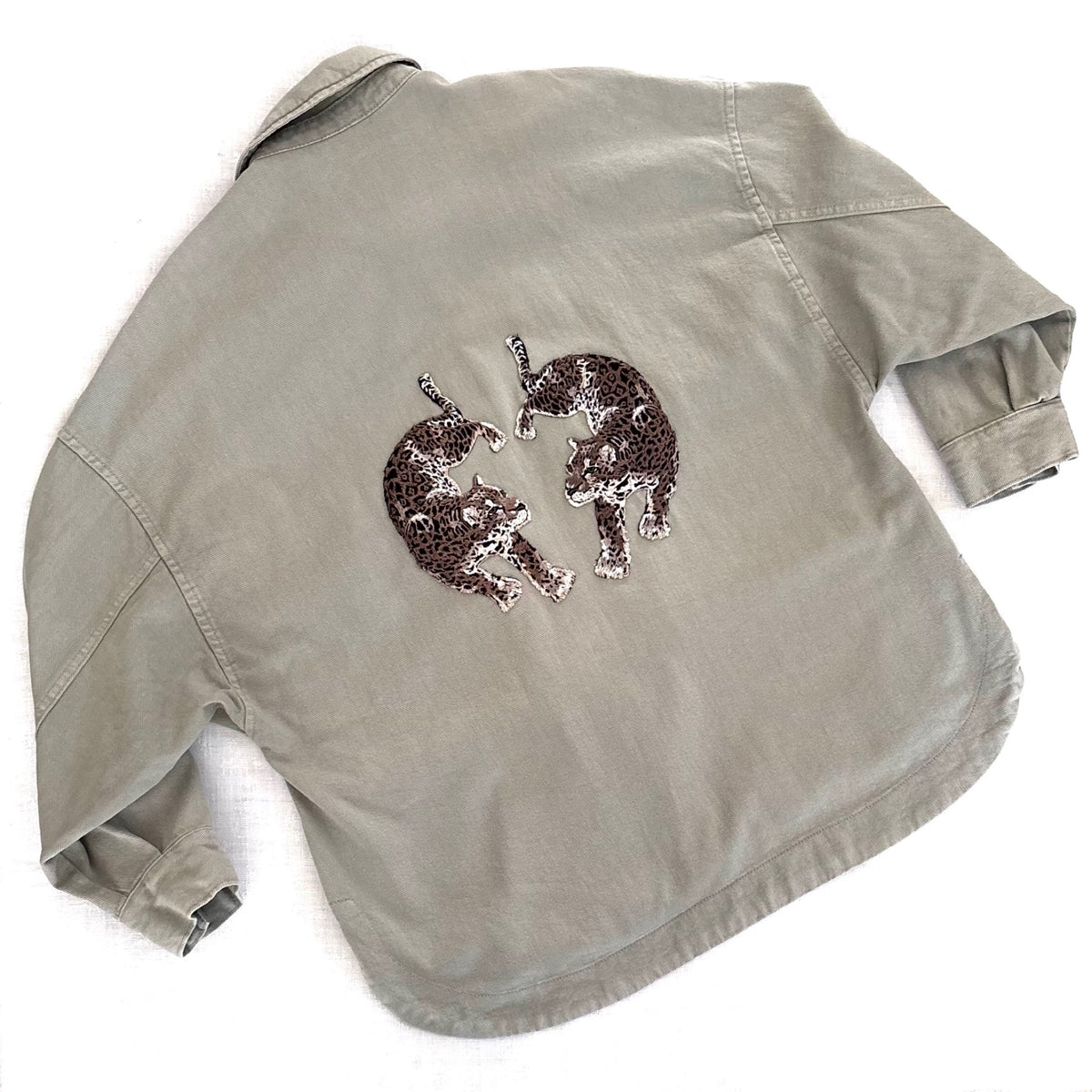 Veste Kaki 2 Léopards