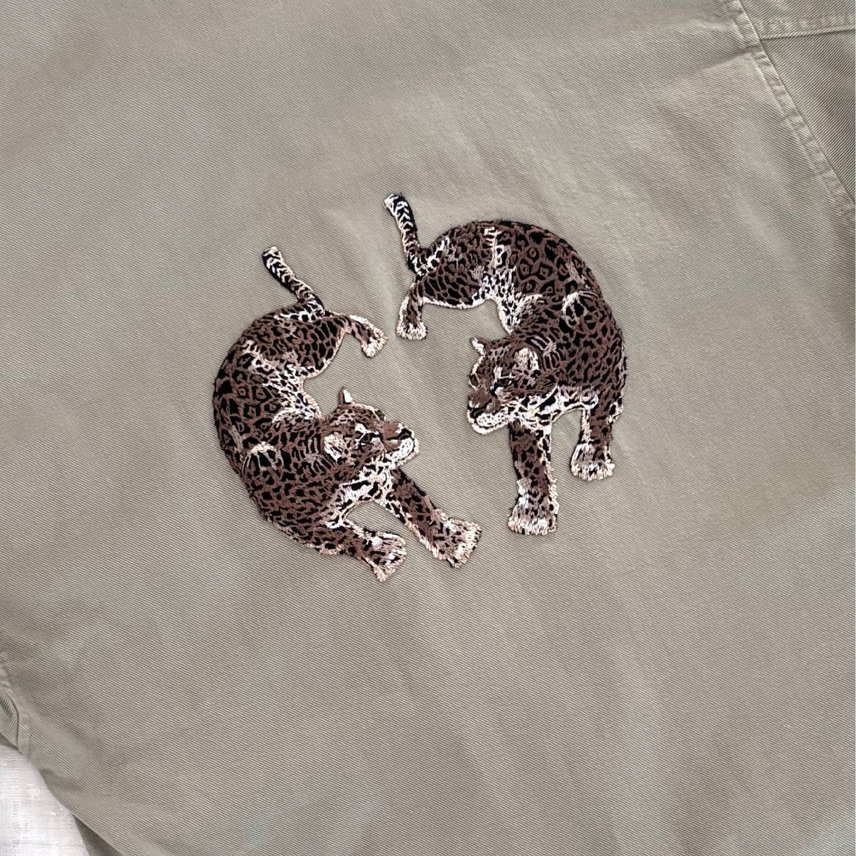 Veste Kaki 2 Léopards