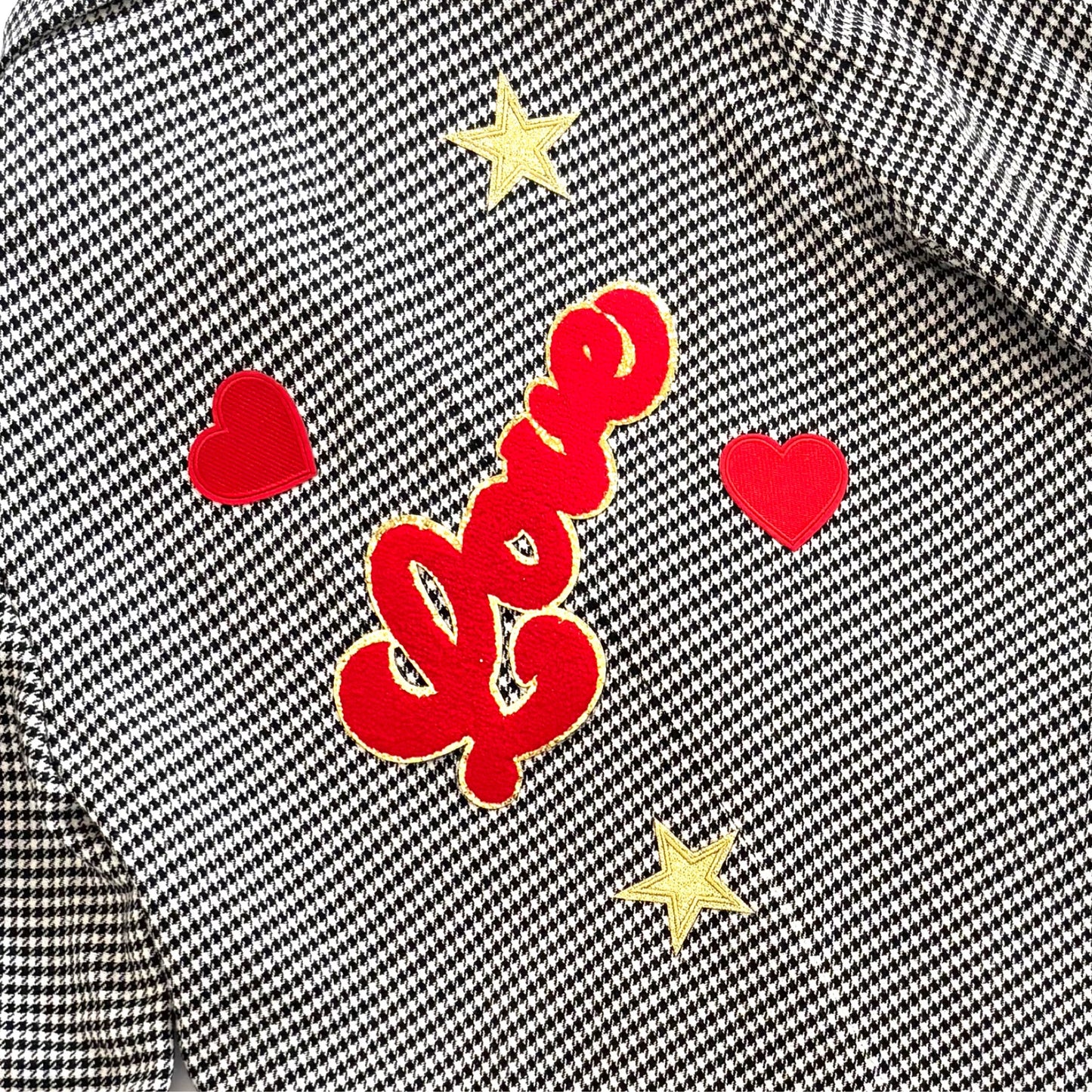 Veste Blazer LOVE pied de poule