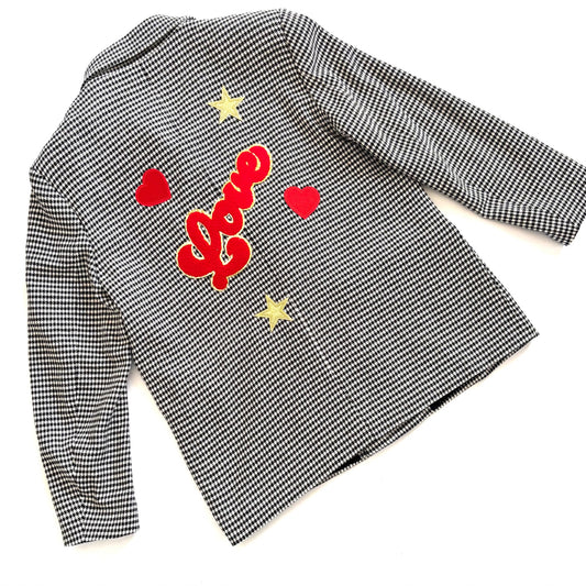 Veste Blazer LOVE pied de poule