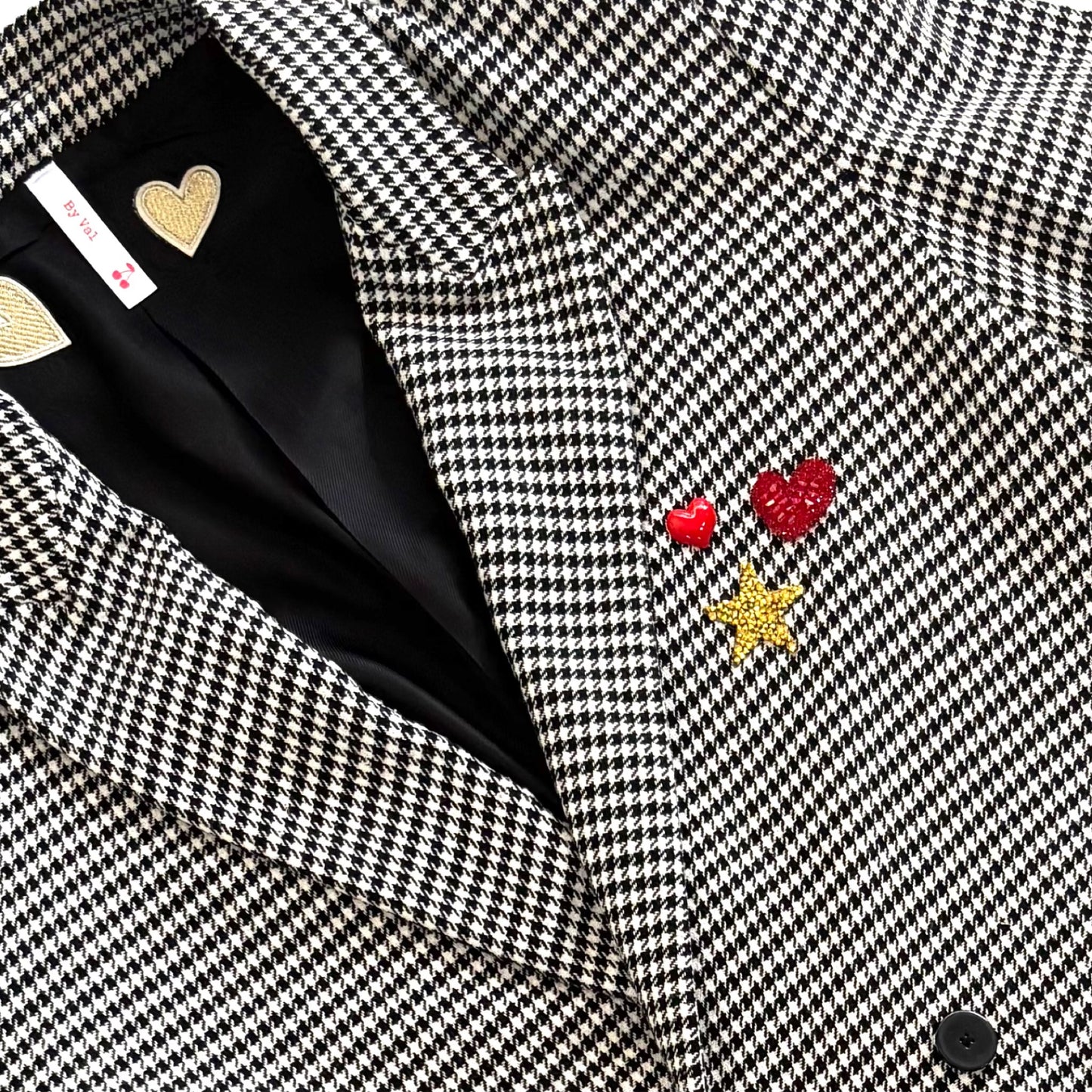 Veste Blazer LOVE pied de poule