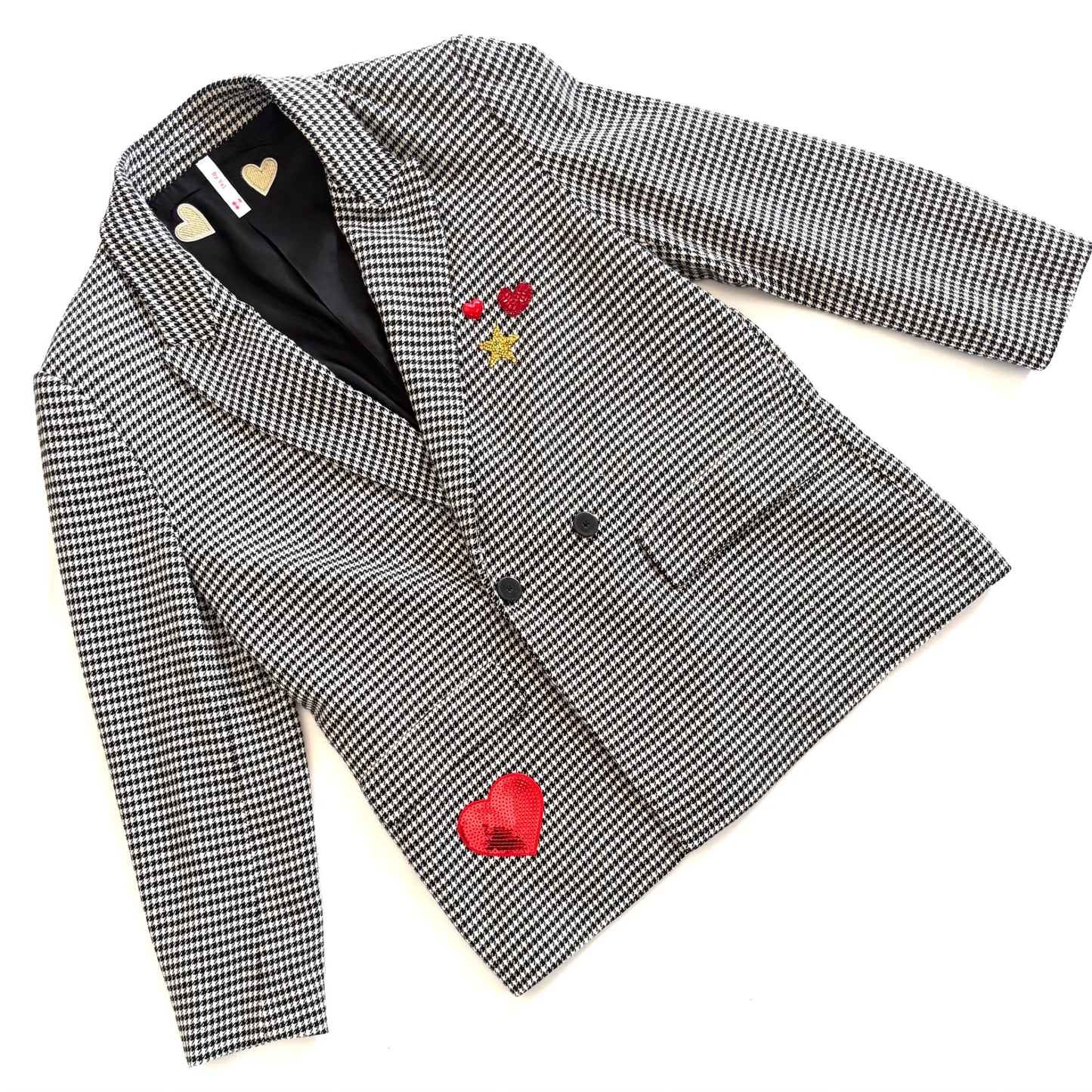 Veste Blazer LOVE pied de poule