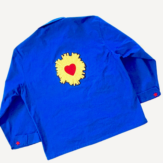 Veste Bleu Coeur sacré