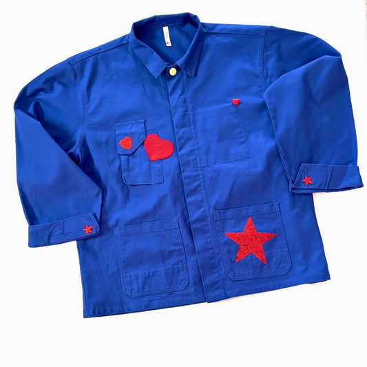 Veste Bleu Coeur sacré