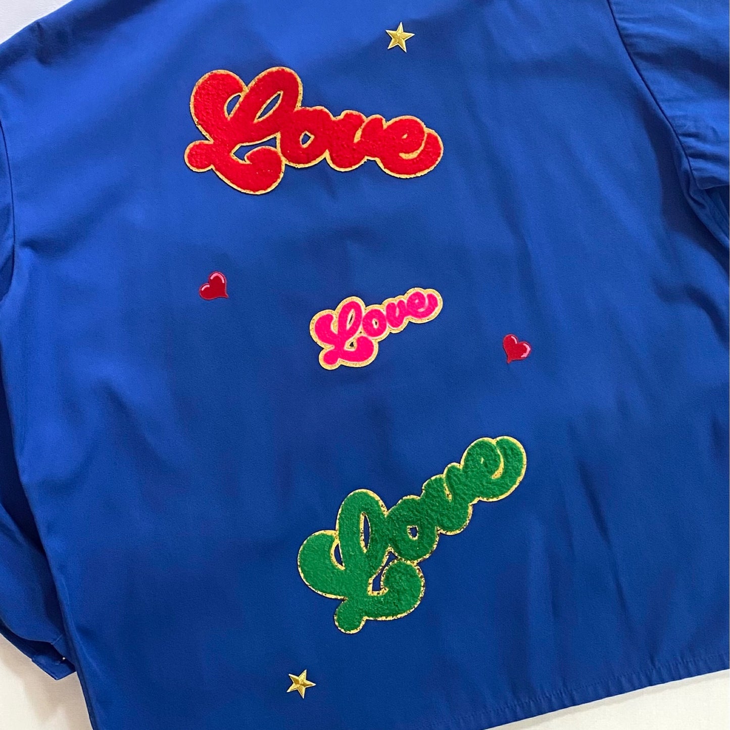Veste bleu GOOD VIBES