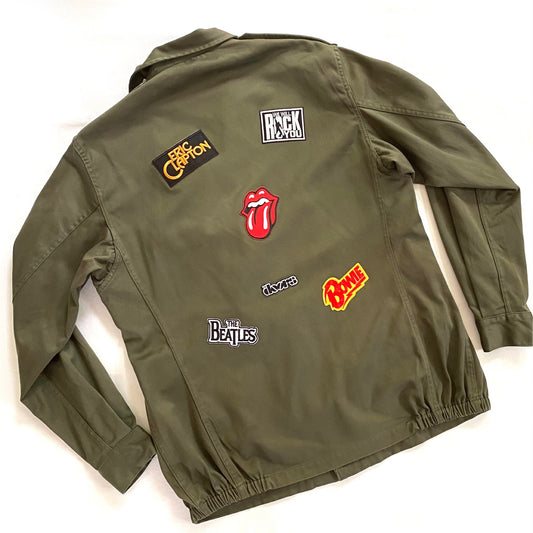 Veste kaki ROCK étoile noire