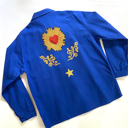 Veste bleu COEUR SACRÉ