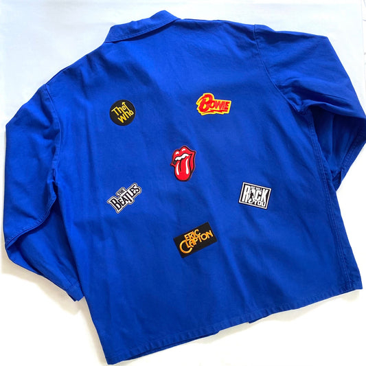 Veste bleu ROCK DON'T FOLLOW ME I'M LOST TOO
