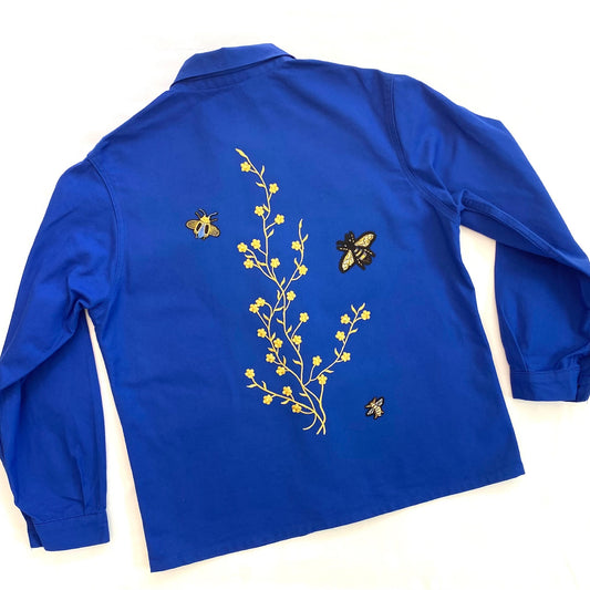 Veste bleu ABEILLES