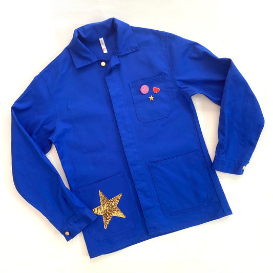 Veste bleu LOVE rouge