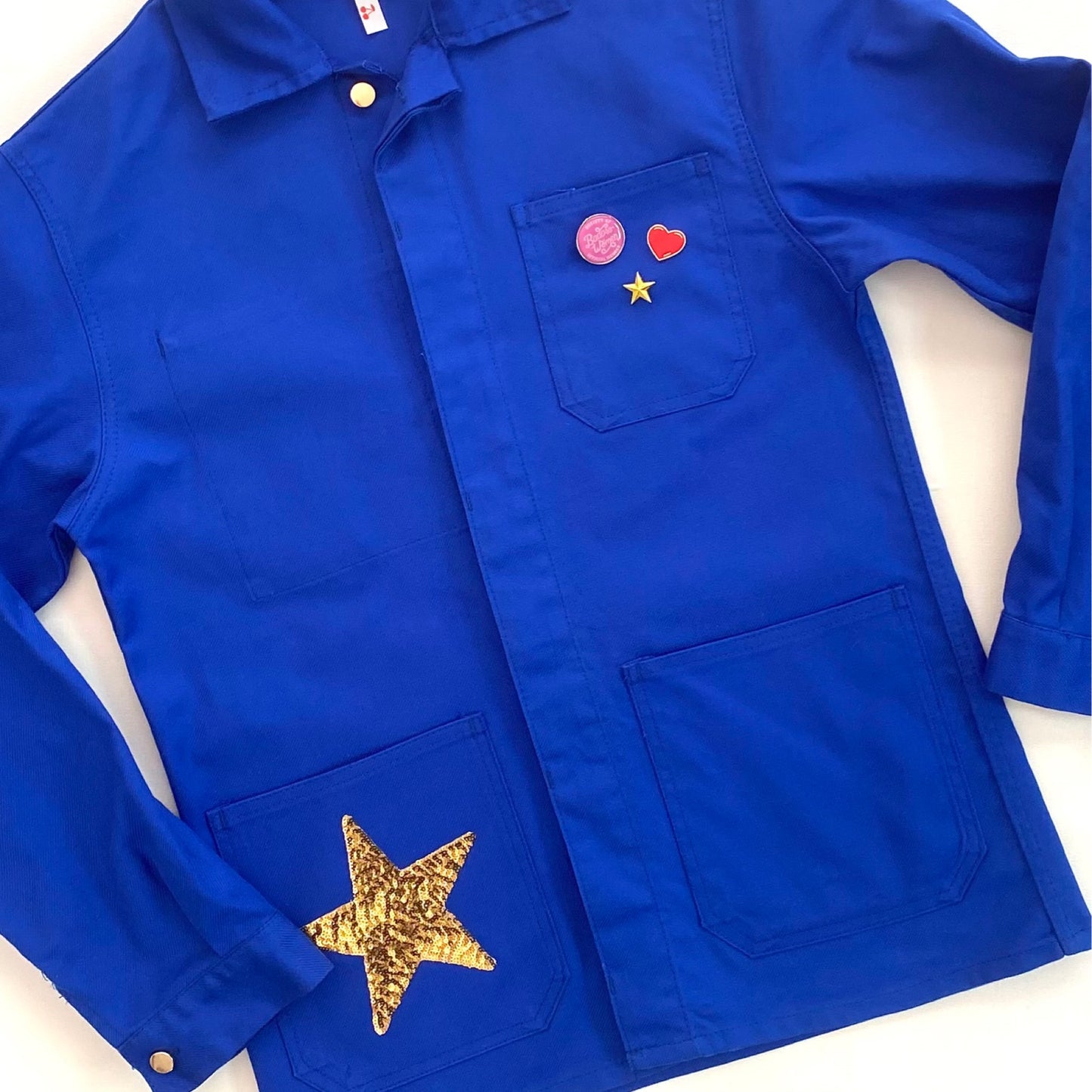 Veste bleu LOVE rouge