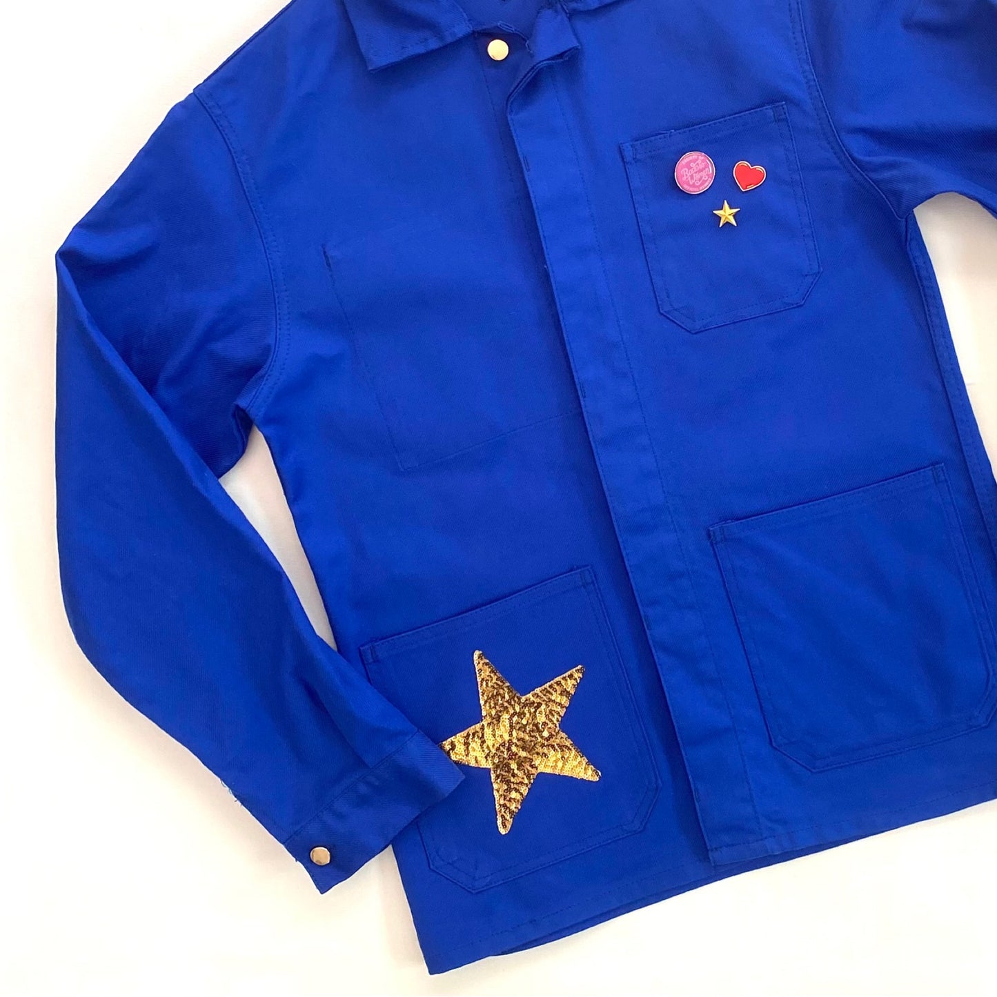 Veste bleu LOVE rouge
